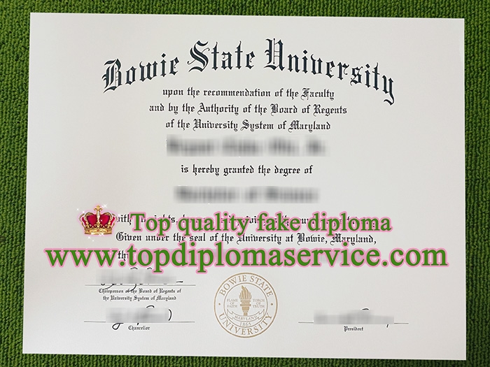 Bowie State University diploma, Bowie State University degree,