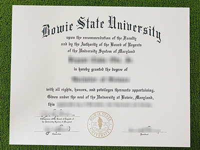 Bowie State University diploma, Bowie State University degree,