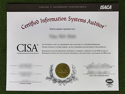 Read more about the article The greatest fake CISA certificate seller I found online