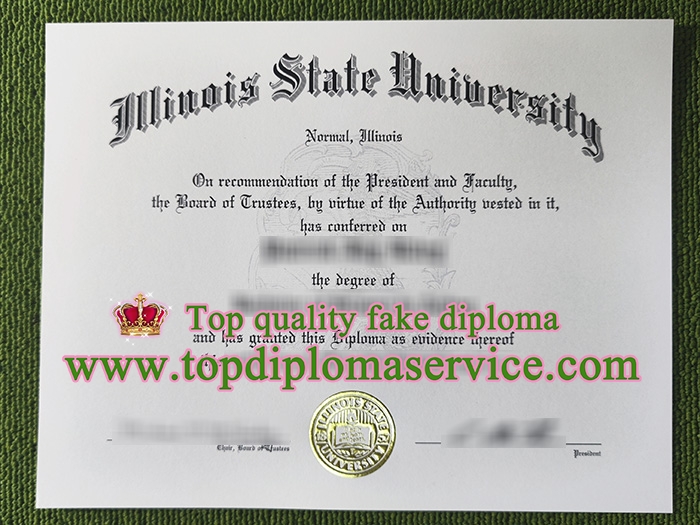 Illinois State University diploma, Illinois State University degree,