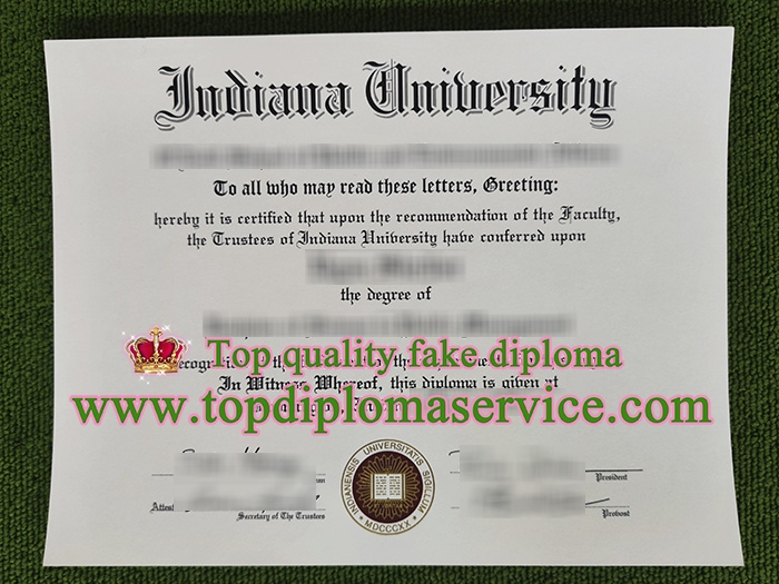 Indiana University diploma, fake Indiana University certificate,