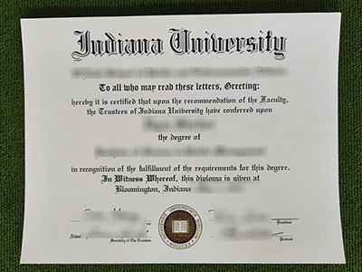 Indiana University diploma, fake Indiana University certificate,