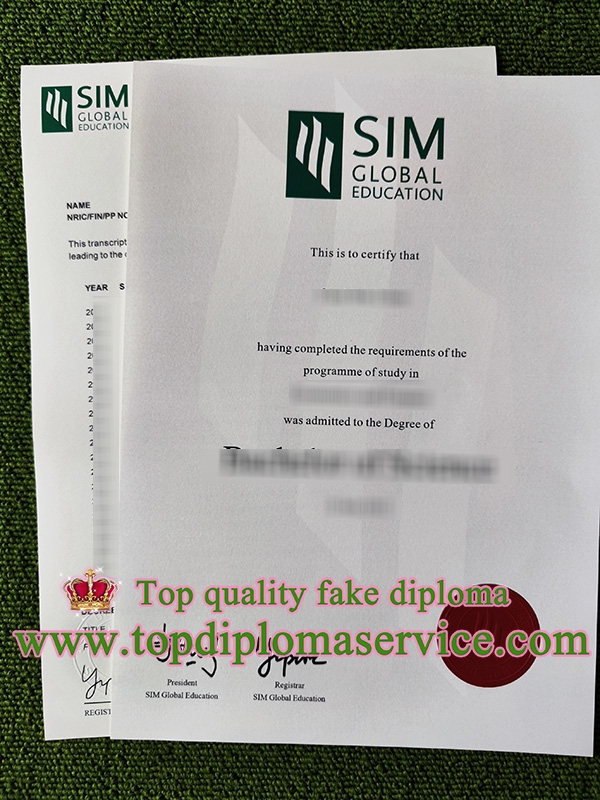 SIM Global Education diploma, SIM GE transcript,