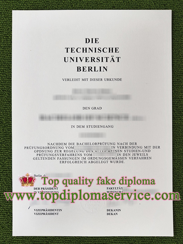 Technische Universitat Berlin urkunde, TU Berlin degree,