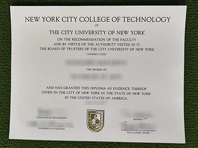 New York City College of Technology diploma, City Tech diploma,