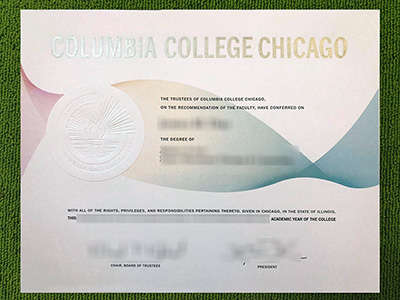 Columbia College Chicago diploma, Columbia College Chicago certificate,