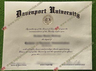 Read more about the article How a fake Davenport University diploma looks like