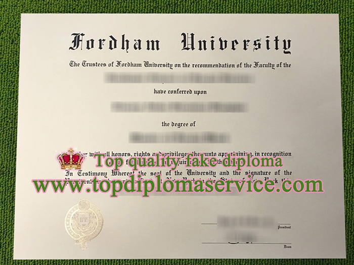 Fordham University diploma, Fordham University degree,