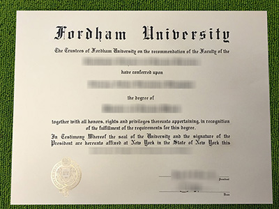 Fordham University diploma, Fordham University degree,