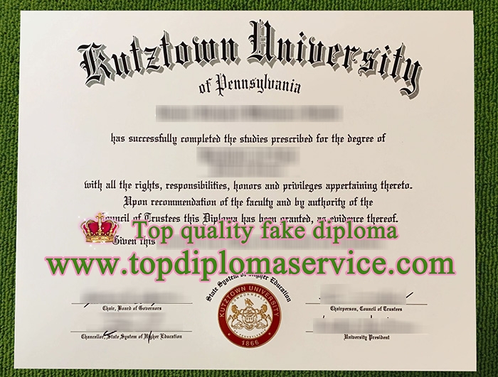 Kutztown University diploma, Kutztown University degree,