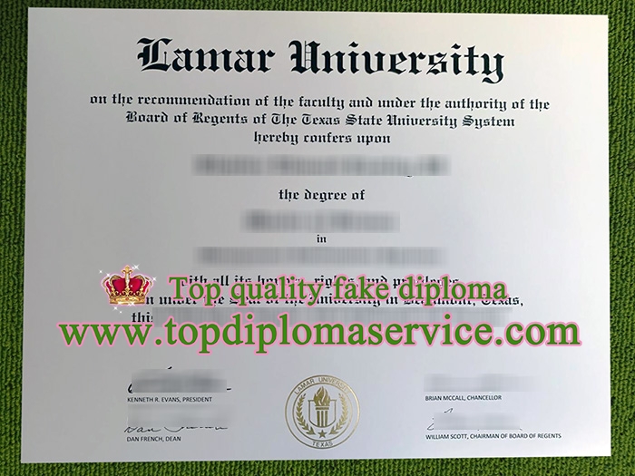 Lamar University diploma, Lamar University degree,