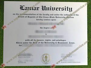 Lamar University diploma, Lamar University degree,