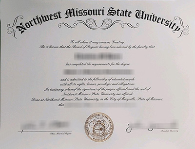Northwest Missouri State University diploma, Northwest Missouri State University degree,