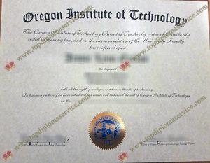 Oregon Institute of Technology diploma, Oregon Tech degree,