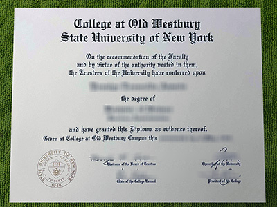 SUNY at Old Westbury diploma, SUNY Old Westbury certificate,