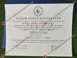 Salem State University diploma, Salem State University degree,