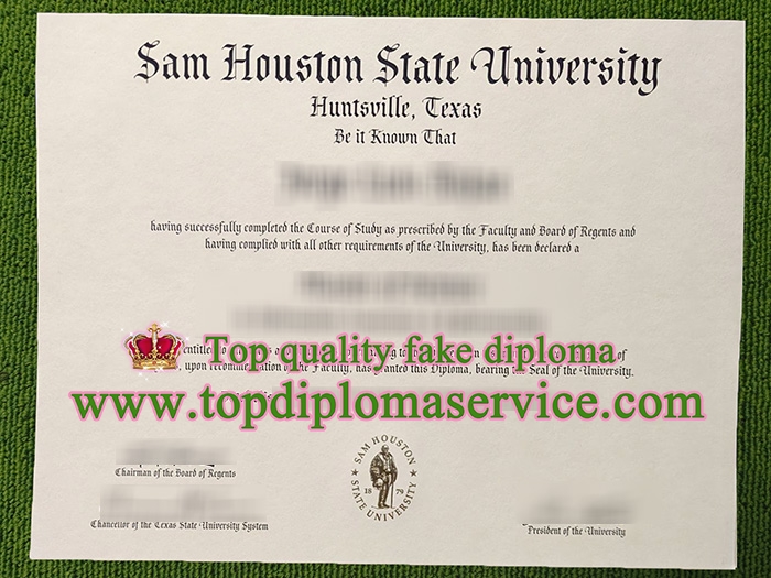 Sam Houston State University diploma, Sam Houston State University degree,