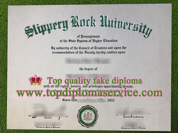 Slippery Rock University diploma, Slippery Rock University degree,