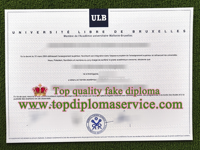 Université Libre de Bruxelles diploma, fake ULB degree,