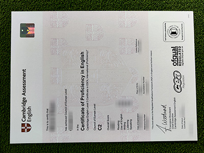 C2 Proficiency certificate, Cambridge C2 certificate,
