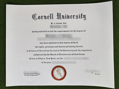 Cornell University fake diploma, Cornell University certificate,