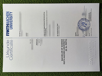 RWTH Aachen University urkunde, RWTH Aachen University certificate,