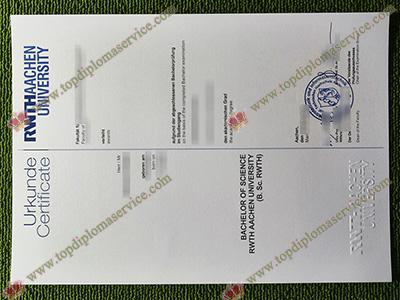 RWTH Aachen University urkunde, RWTH Aachen University certificate,