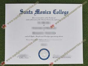 Santa Monica University fake diploma, Santa Monica University certificate,