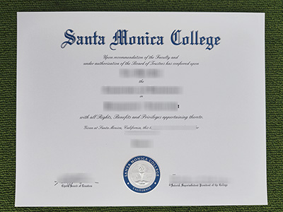 Santa Monica University fake diploma, Santa Monica University certificate,