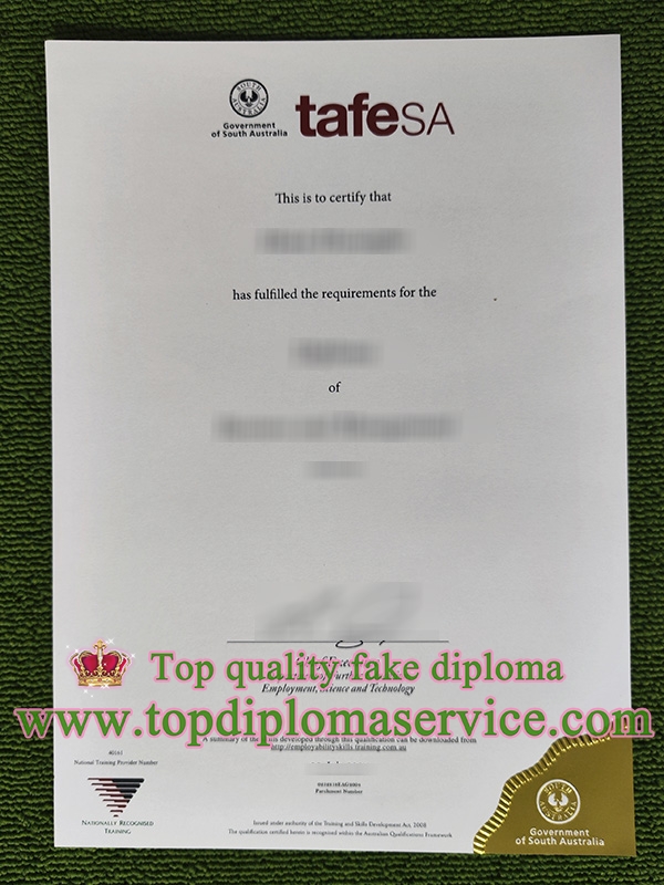 TAFE SA diploma, TAFE SA certificate,