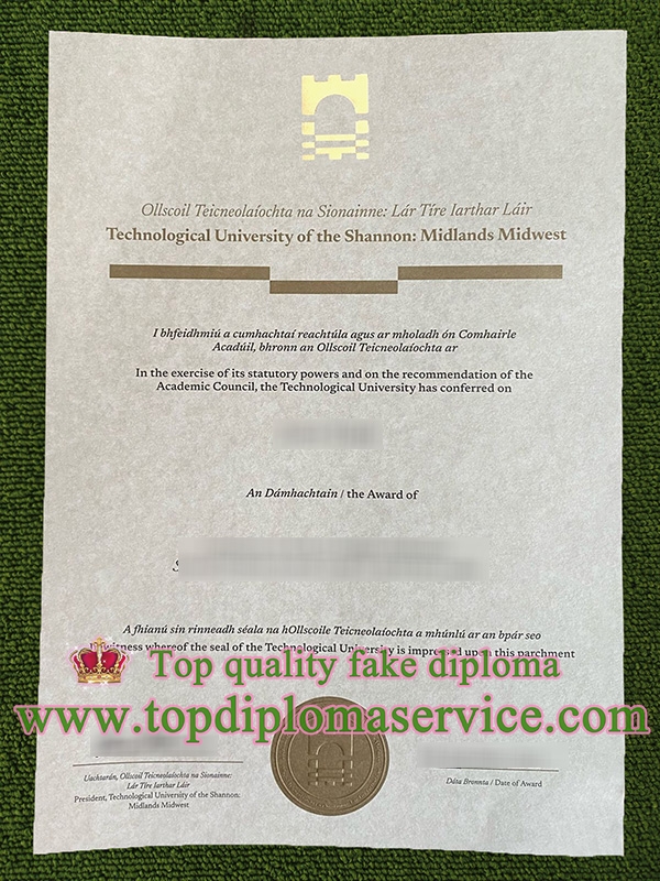 Technological University of the Shannon degree, TUS Midlands Midwest certificate,