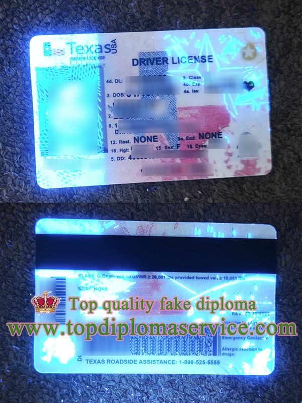 Texas driver license, Texas fake ID,