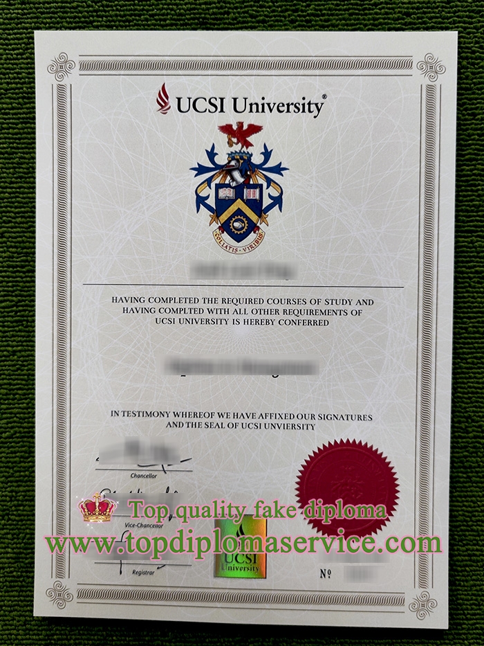 UCSI University degree, UCSI University diploma,