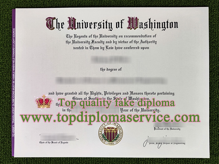 University of Washington fake diploma, University of Washington certificate,