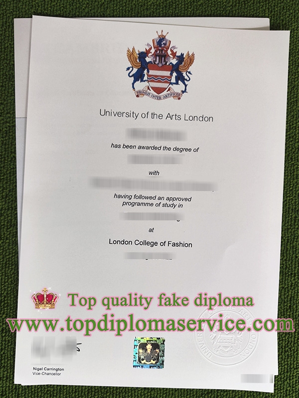 University of the Arts London degree, UAL diploma, London College of Fashion degree,
