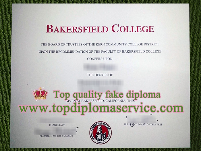 Bakersfield College diploma, Bakersfield College certificate,