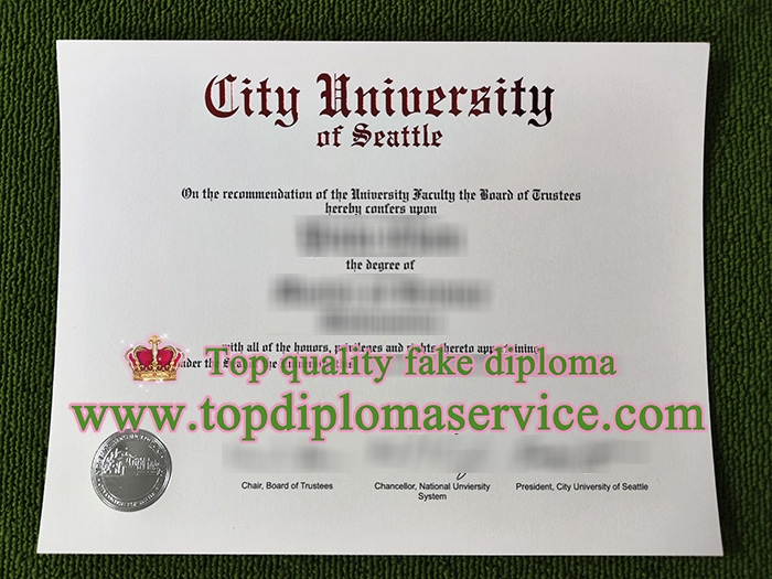 City University of Seattle diploma, City University of Seattle degree,