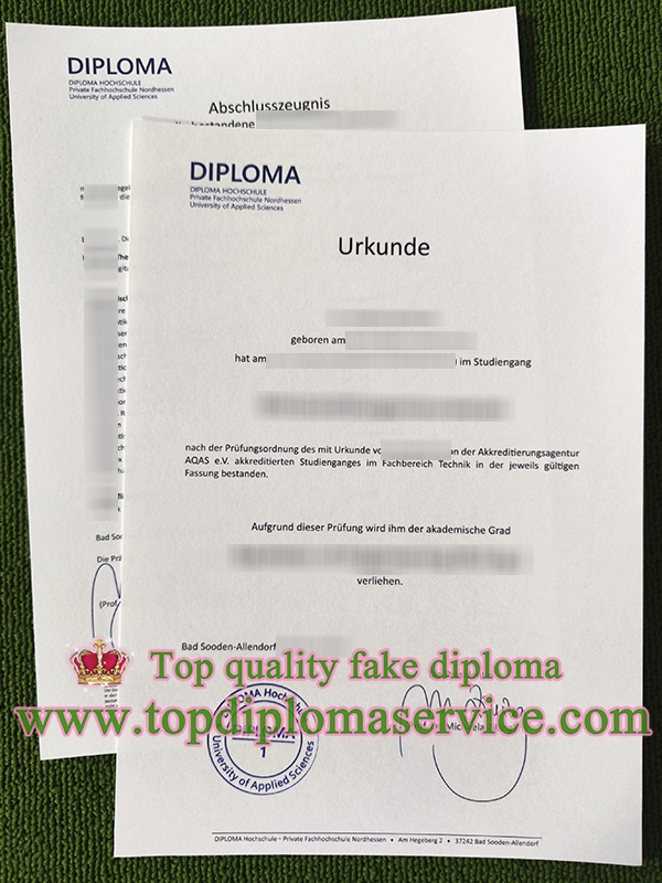 Diploma Hochschule urkunde, Diploma Hochschule degree,