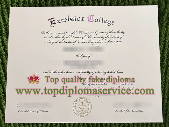 Excelsior College diploma, Excelsior College certificate,