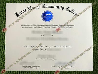 Read more about the article Creative techniques to make fake Front Range Community College diploma