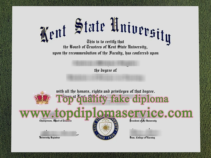 Kent State University diploma, Kent State University degree,