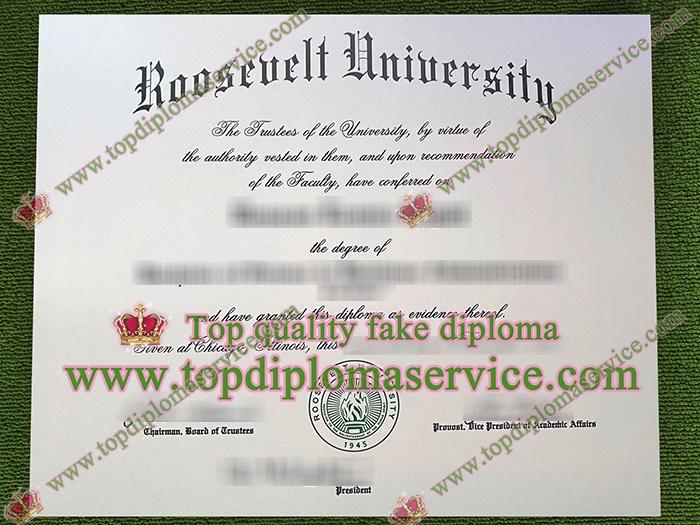 Roosevelt University diploma, Roosevelt University certificate,