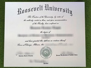 Roosevelt University diploma, Roosevelt University certificate,
