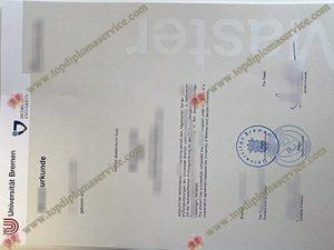 Universität Bremen urkunde, Universität Bremen degree,