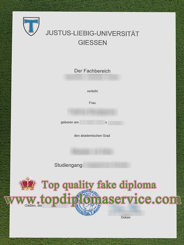 Justus-Liebig-Universität Giessen urkunde, University of Giessen degree,