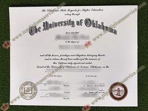 University of Oklahoma fake diploma, University of Oklahoma certificate,