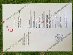 Hochschule Anhalt urkunde, Hochschule Anhalt certificate,