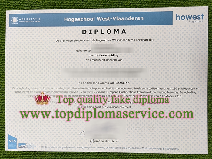 Hogeschool West-Vlaanderen diploma, Howest degree,