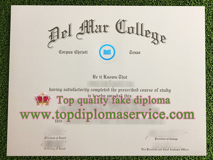 Del Mar College diploma, Del Mar College degree,