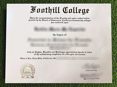 Read more about the article How to make a fake Foothill College diploma look accurate